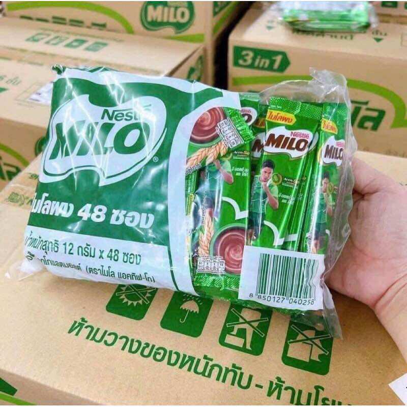 Milo Thái Lan (48 gói x 12gram)gói hoà tan siêu ngon