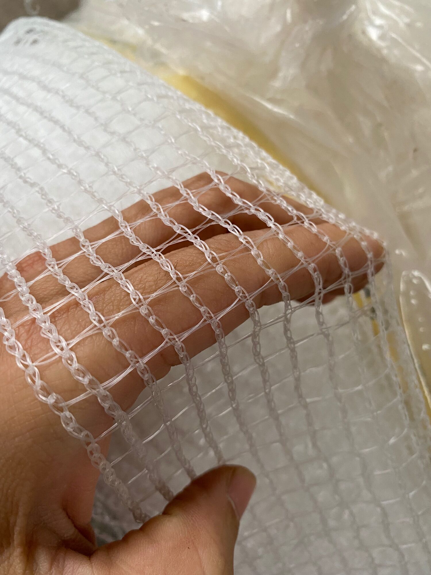 10 Mét lưới cước nhựa màu trắng khổ cao 1 mét 2
