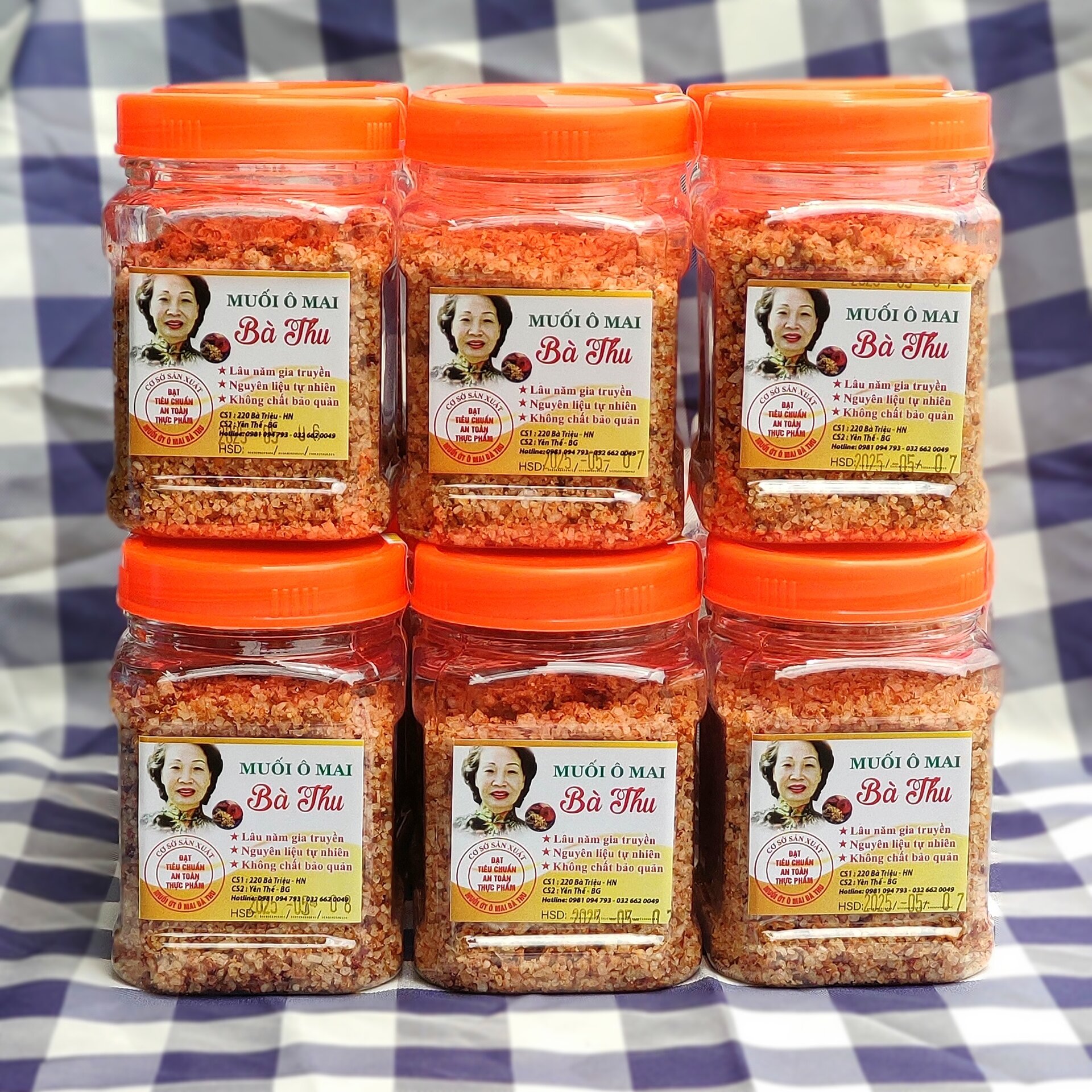 Combo 2 lọ muối ô mai bà thu 120g chính hãng