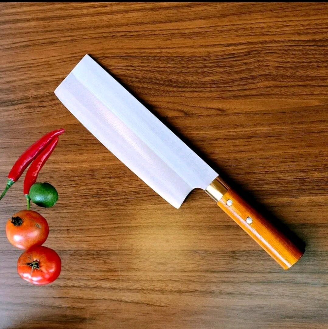 dao thép trắng không gỉ, chuyên thái thịt, rau...