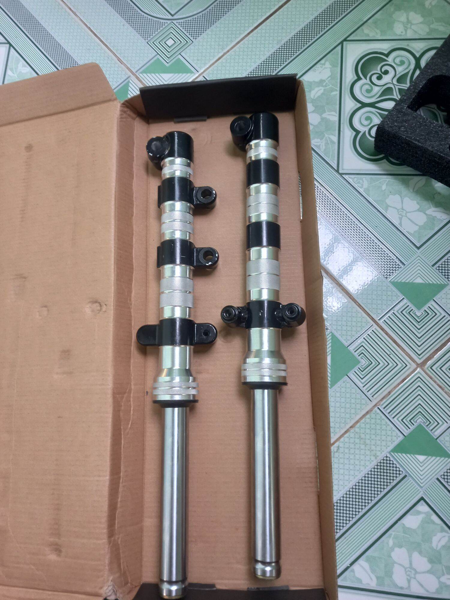 Cặp phuộc trước phây thái siêu bóng cho ex 150 gắn như zin