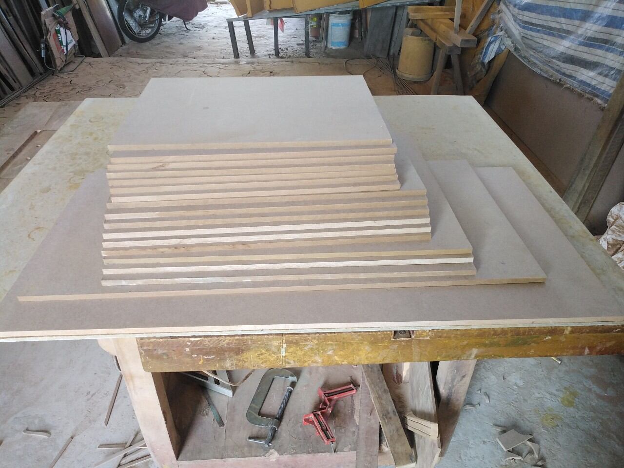 tấm ván gỗ MDF dầy 9mm, nhiều kích thước