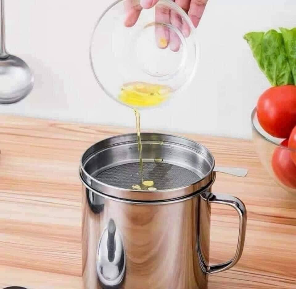 Ca lọc dầu inox . Ca lọc dầu đa năng