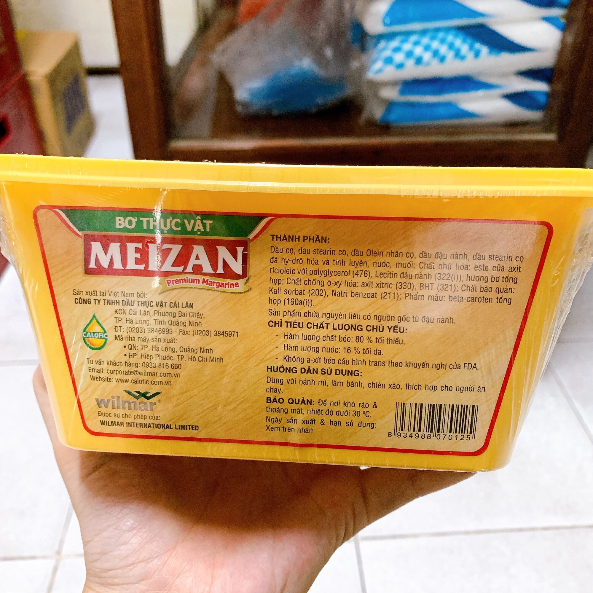 Bơ thực vật Meizan 800g