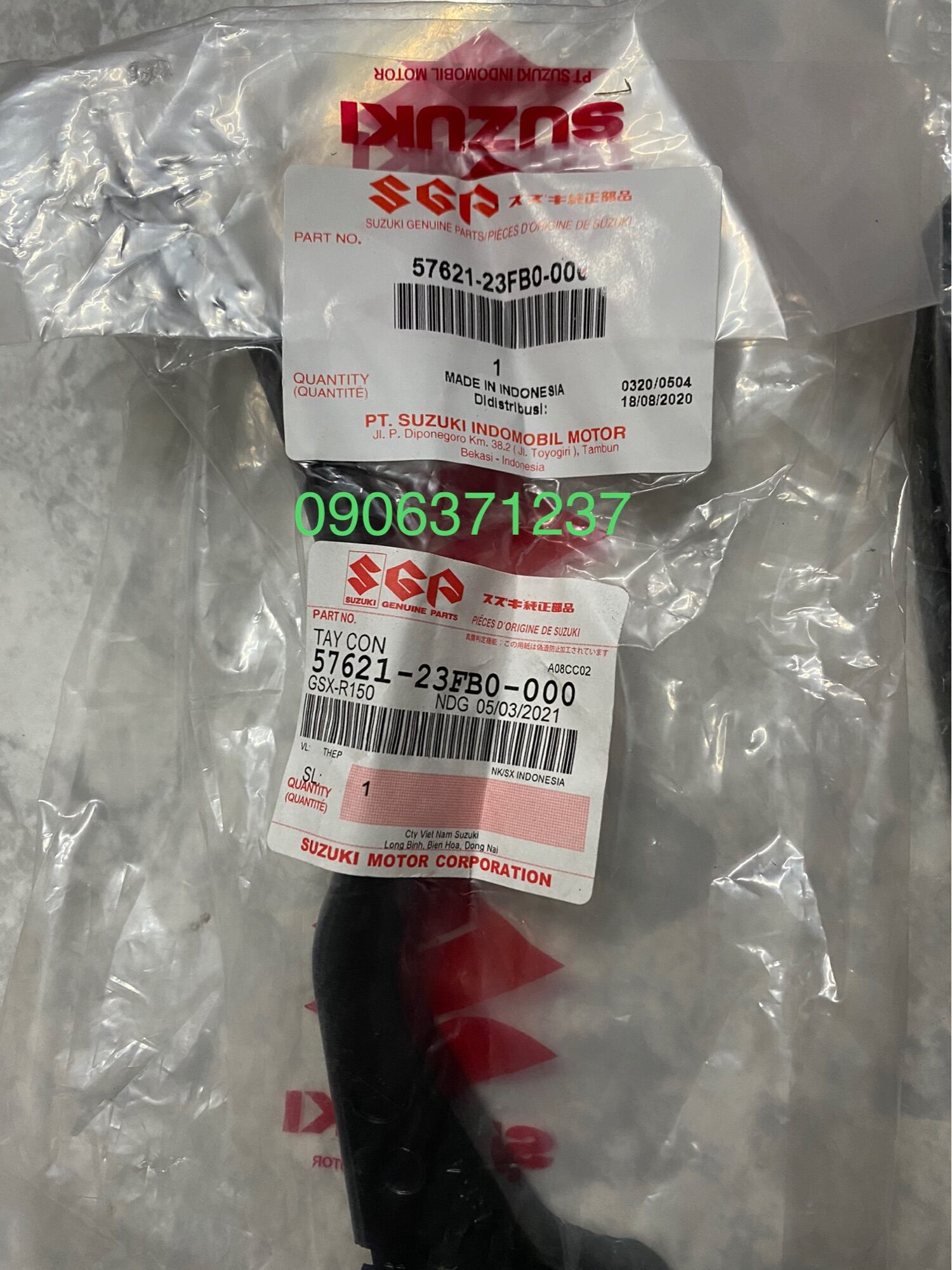 Tay thắng xe Raider/ Satria Zin hãng
