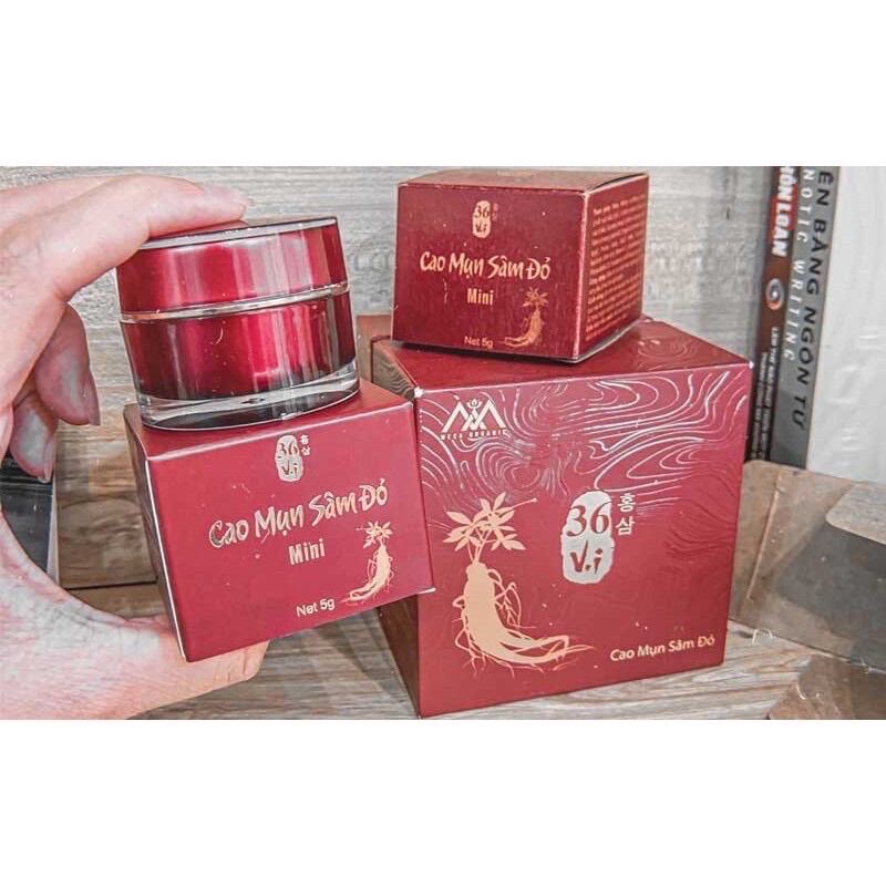CAO SÂM MỤN ĐỎ 36 VỊ HỘP 15gr