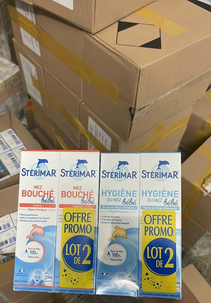 Xịt mũi muối biển cá heo Sterimar nội địa Pháp