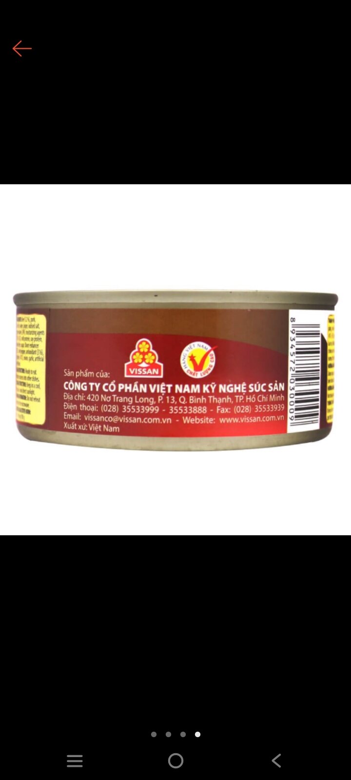 Combo 4 lon Pate Thịt Bò 3 Bông Mai (150g/1 lon)