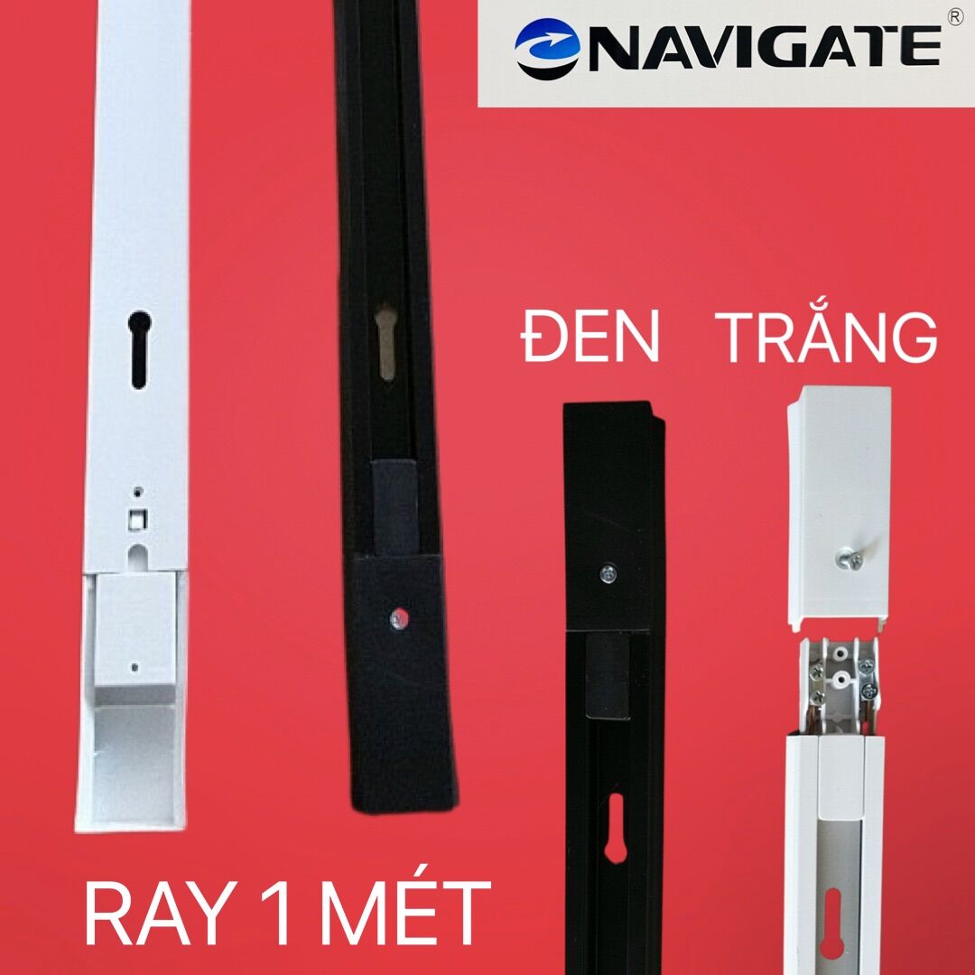 THANH RAY CHO ĐÈN RỌI DÀI 1 MÉT MÀU TRẮNG VÀ MÀU ĐEN