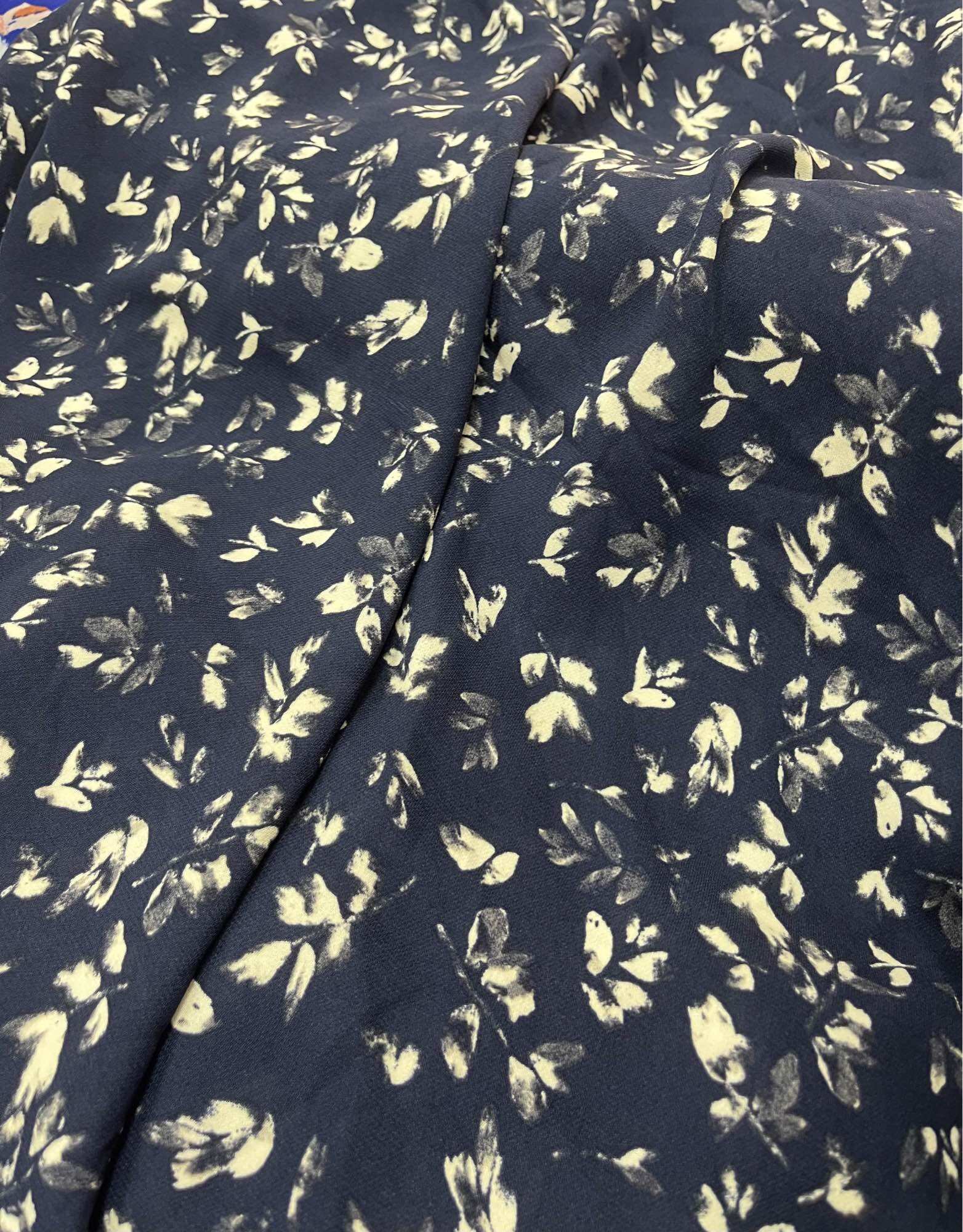 Korean Silk Fabric with Small Floral Patterns. Thick, Smooth and Beautiful Silk. Fabric Width 1.5m