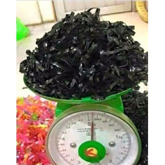 100G Chun buộc tóc, nịt buộc tóc màu đen , nhiều màu