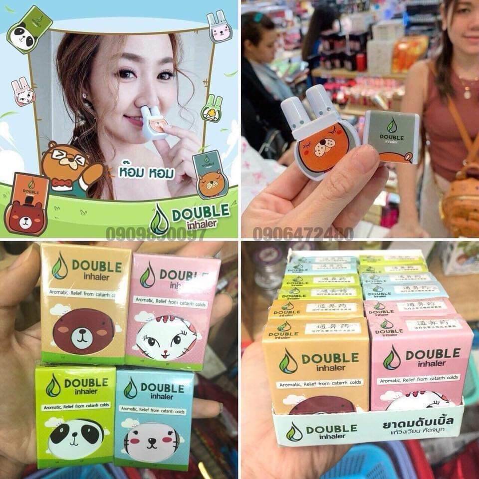Ống hít thông mũi 2 đầu Thai Herb Double Inhaler