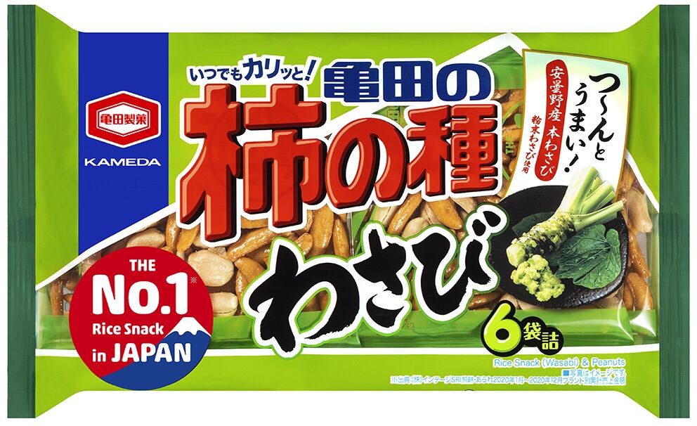 BÁNH GẠO VỊ MÙ TẠT ( KAMEDA KAKI NO TANE WASABI)