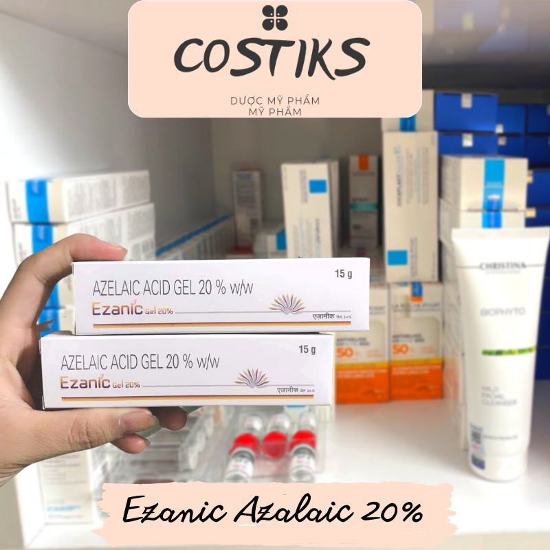Kem mờ thâm E.zanic gel 20% - giảm thâm đỏ, thâm sau nặn mụn, hỗ trợ giảm mụn sưng đỏ