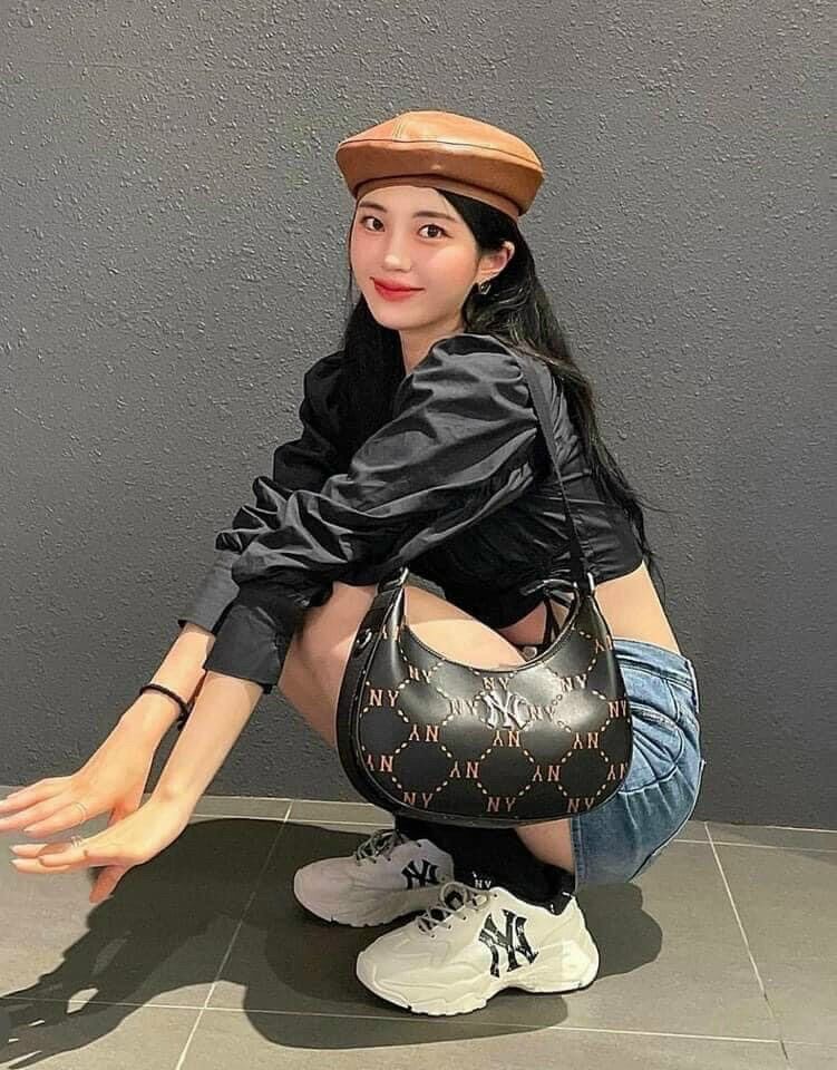 Túi m.l b hobo bag hàng đẹp da dày đầy đủ Tag code