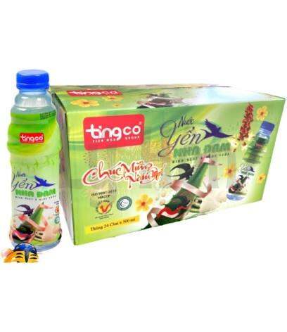 THÙNG 24 CHAI NƯỚC YẾN NHA ĐAM TINGCO x 500ml