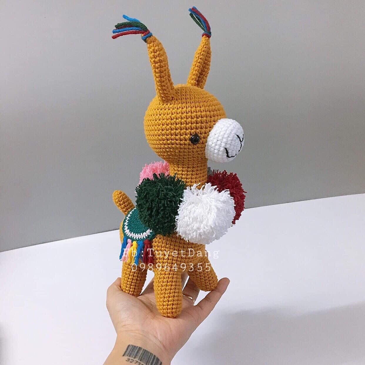 Lạc đà Picapau bằng len handmade - Lạc đà Alpaca dễ thương cho bé