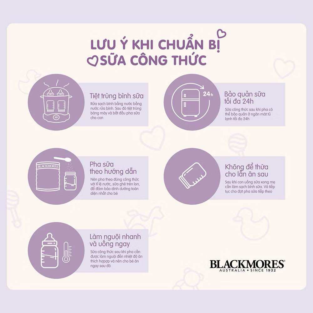 Sữa Blackmore đủ số cho bé