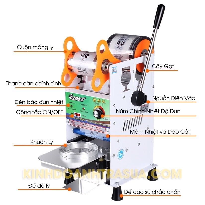 [HCM]Máy dán miệng ly 500ML-700ml ETON-D1