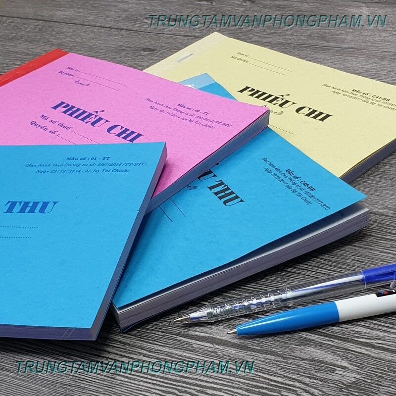 Phiếu Thu 2 Liên - Phiếu Chi 2 Liên (13*19)