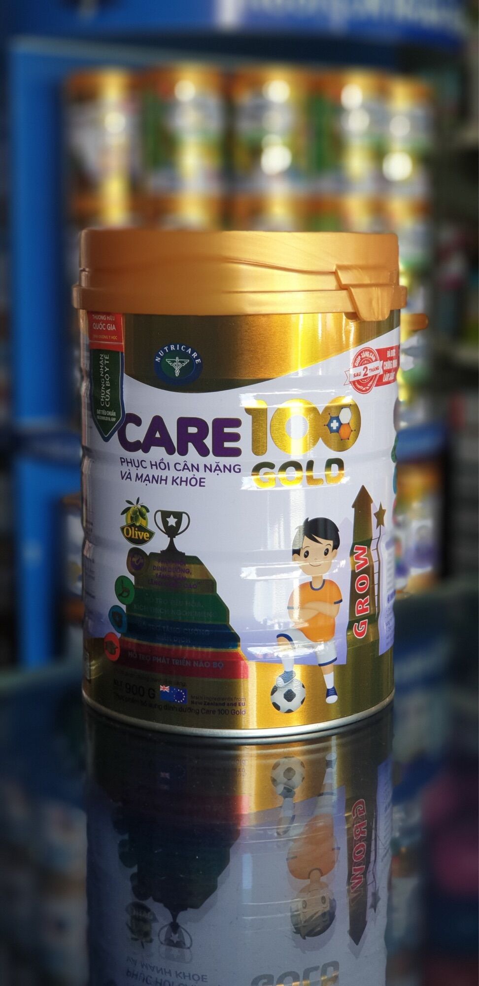 [Date mới] Sữa Nutricare Care 100 Gold cho trẻ biếng ăn suy dinh dưỡng 900g