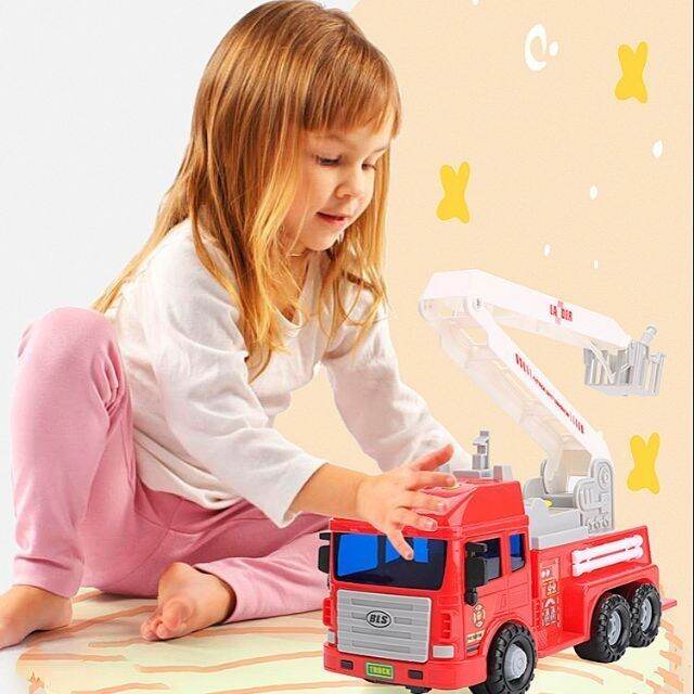 Xe cứu hoả phun nước tỉ lệ 1:20 âm thanh đèn