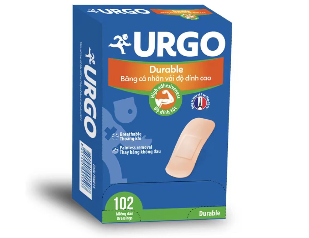 Băng cá nhân Urgo đục hộp 102 miếng