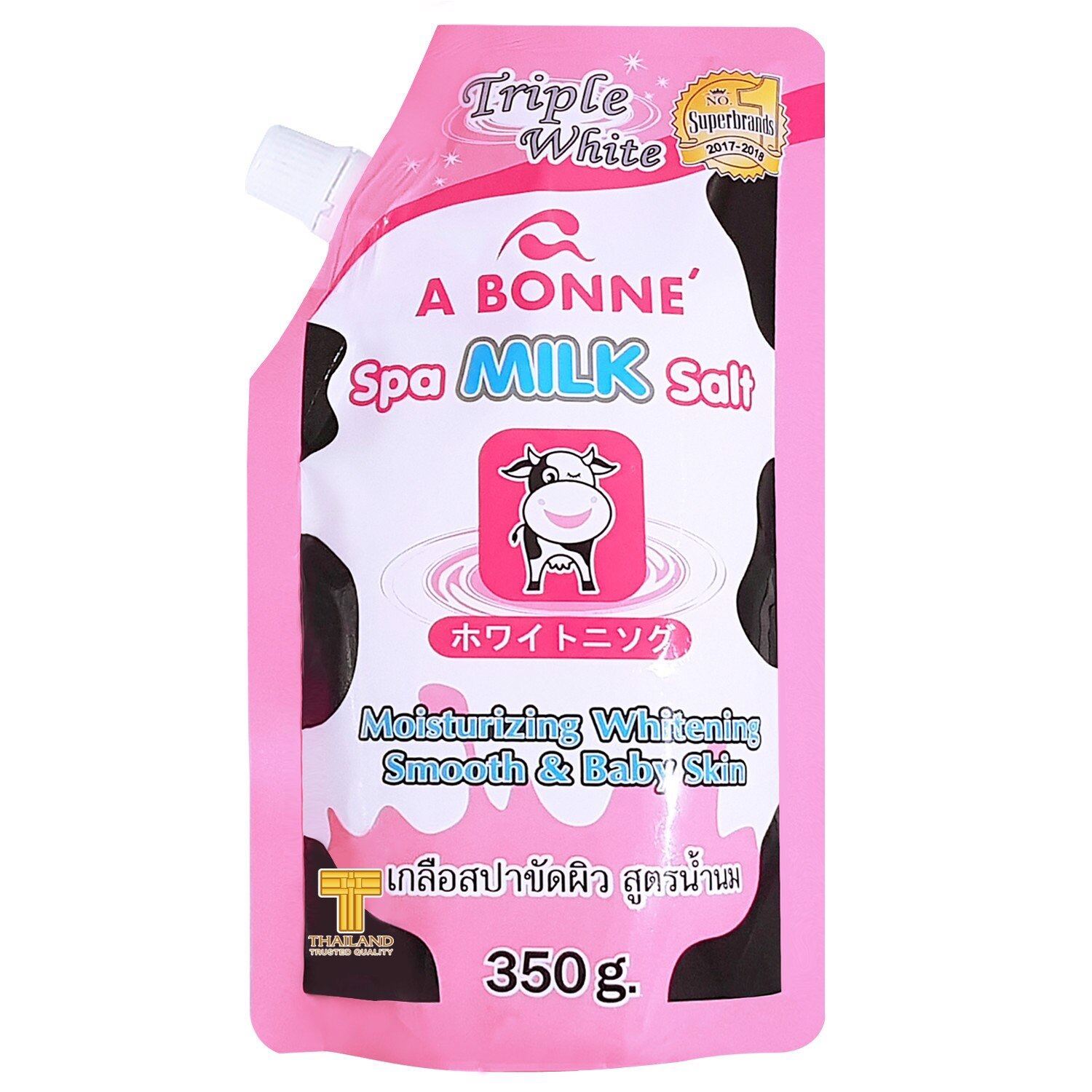 Muối Tắm Tẩy Tế Bào Chết Chiết Xuất Sữa Bò A Bonne Spa Milk Salt (Thái Lan) #350G