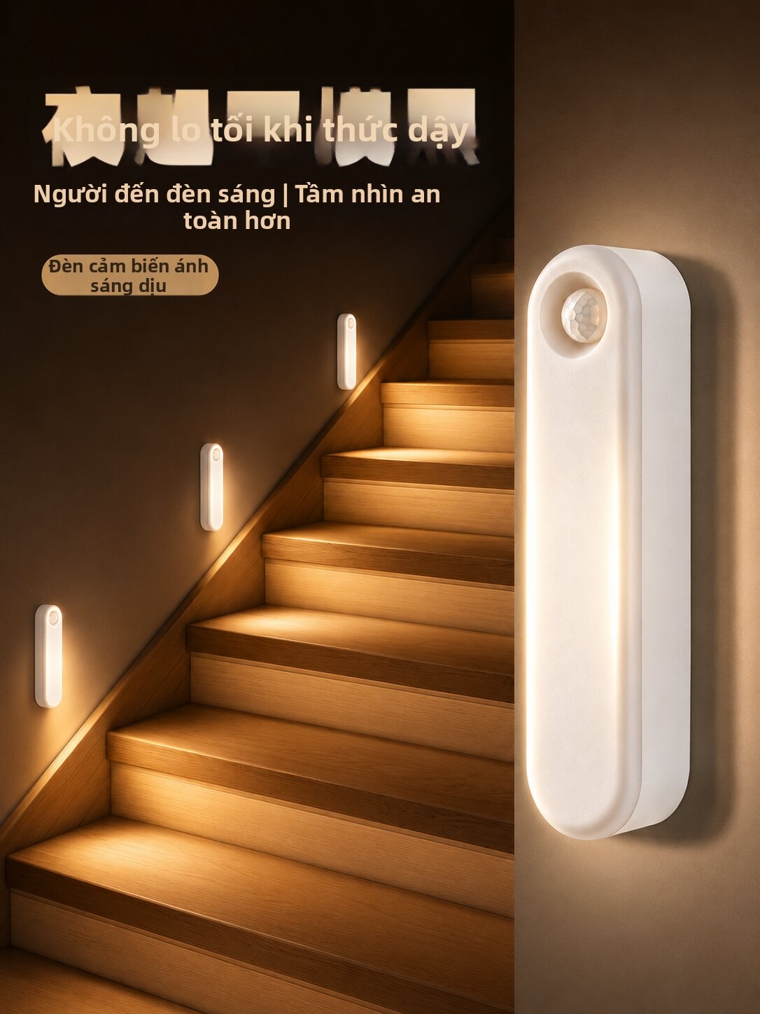 Đèn Đèn Tự Động Cho Cầu Thang Ban Đêm