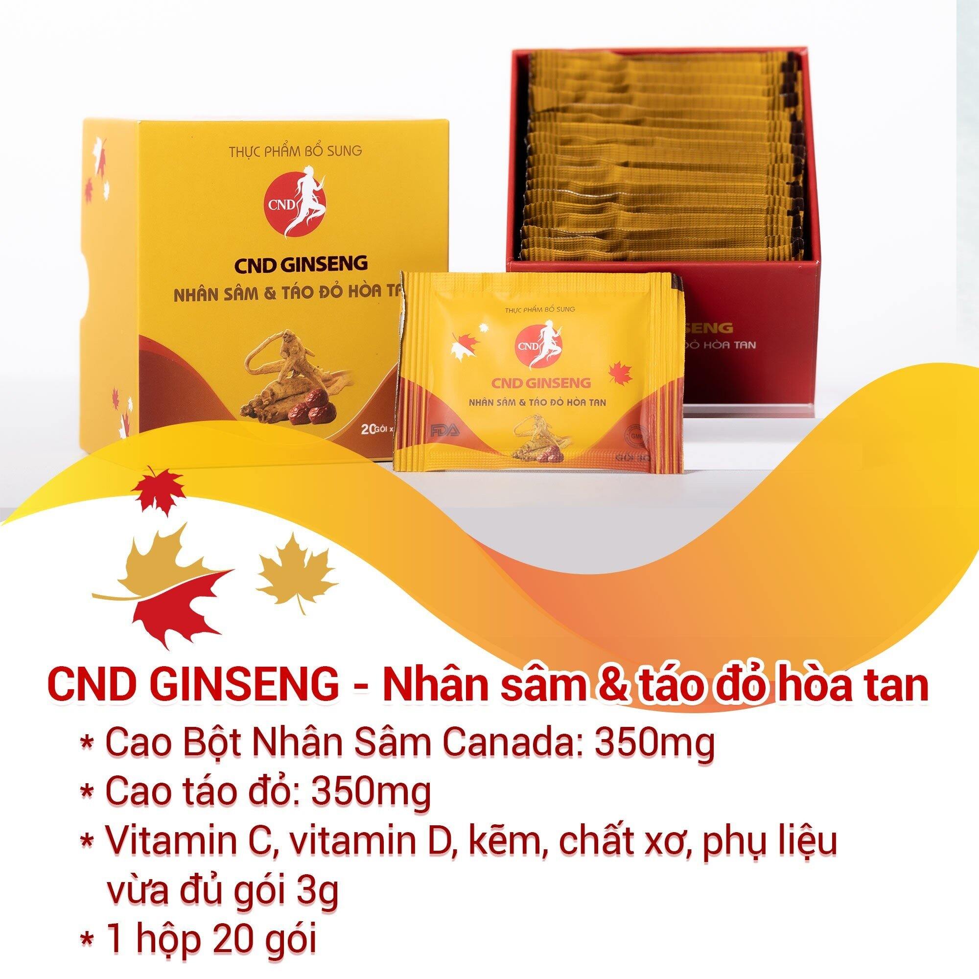 Nhân Sâm Táo Đỏ Hòa Tan GINSENG CND