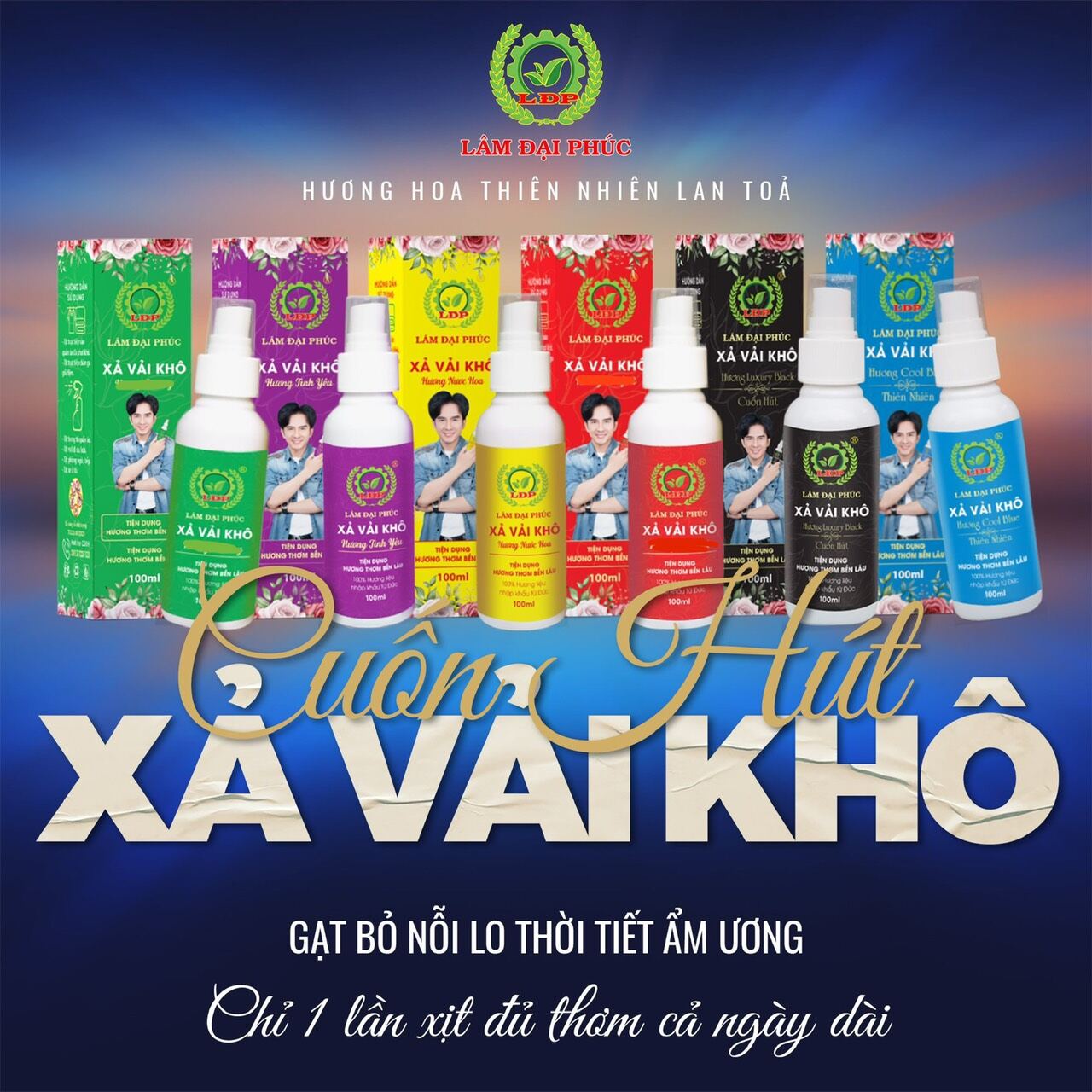 6 chai xịt xả vải khô lâm đại phúc