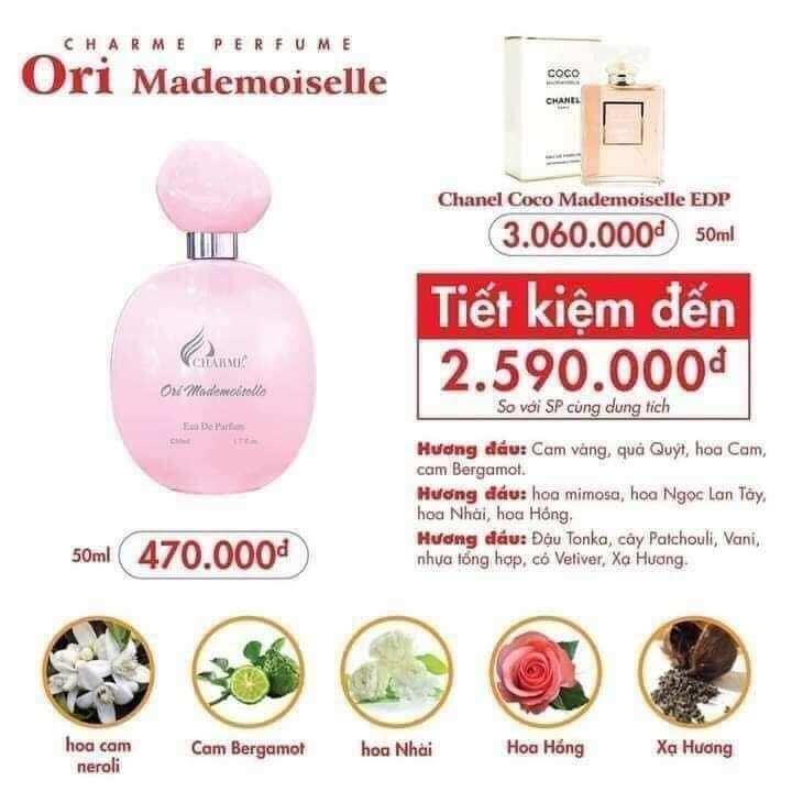 Nước Hoa Nữ Charme Ori Mademoiselle 50ml