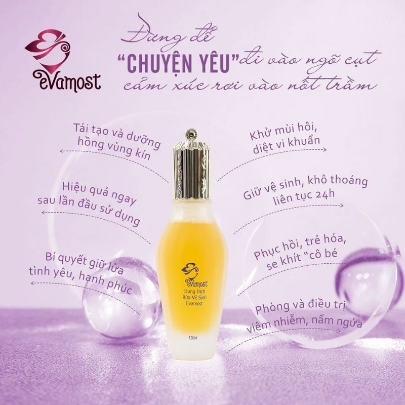 Dung Dich Vệ Sinh Phụ Nữ EVAMOST 120ml