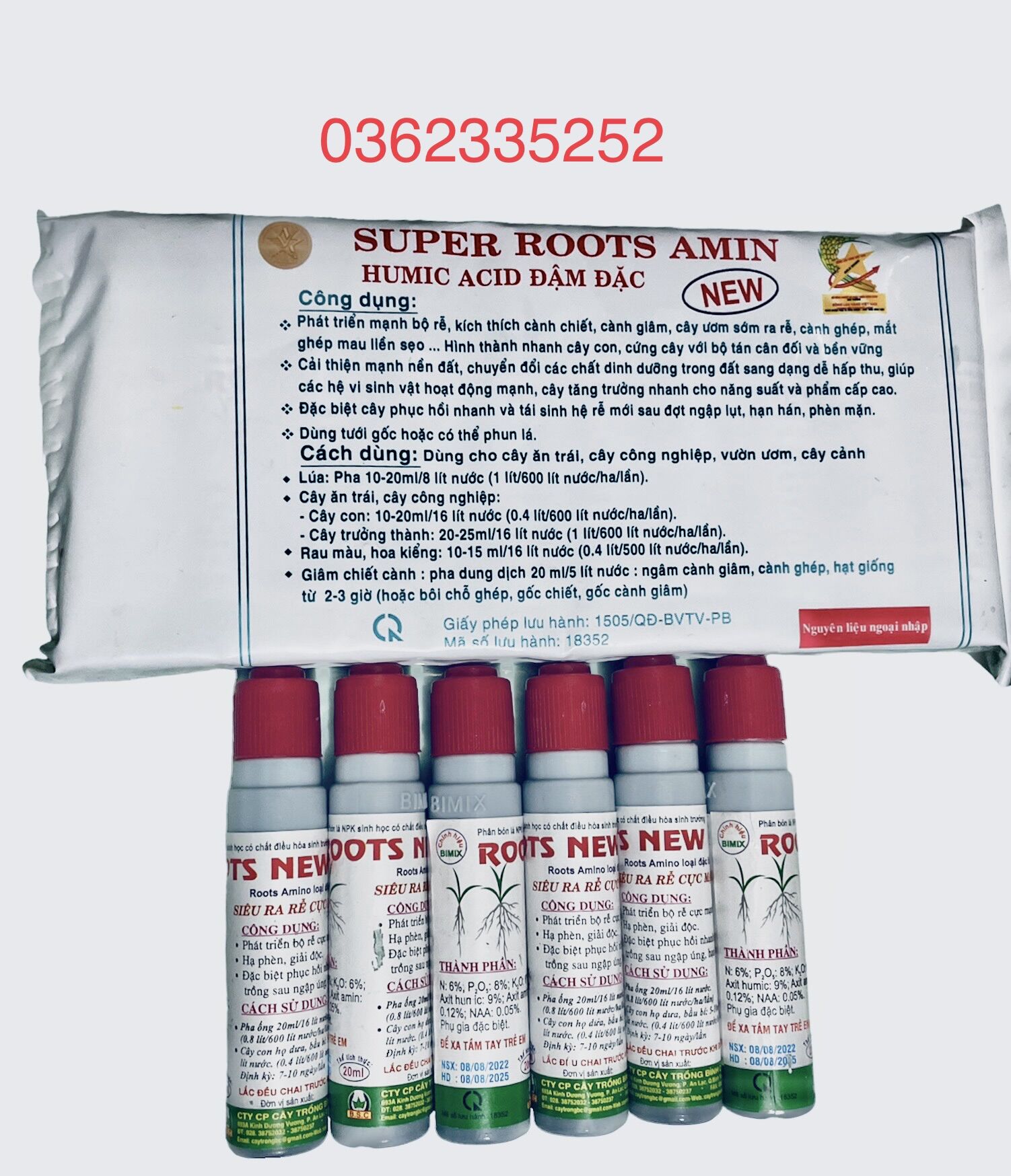 Bimix roots new 20ml phân bón siêu ra rễ cực mạnh.