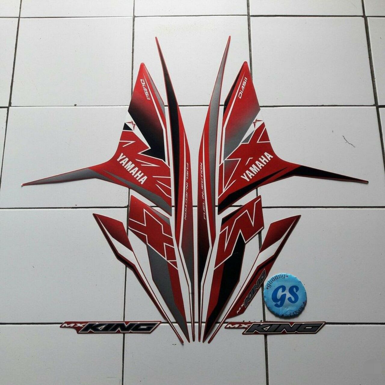 Tem xe Exciter 150 rời màu đỏ
