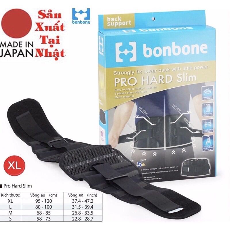 Đai Lưng Bonbone Pro Hard Slim Nhật Bản