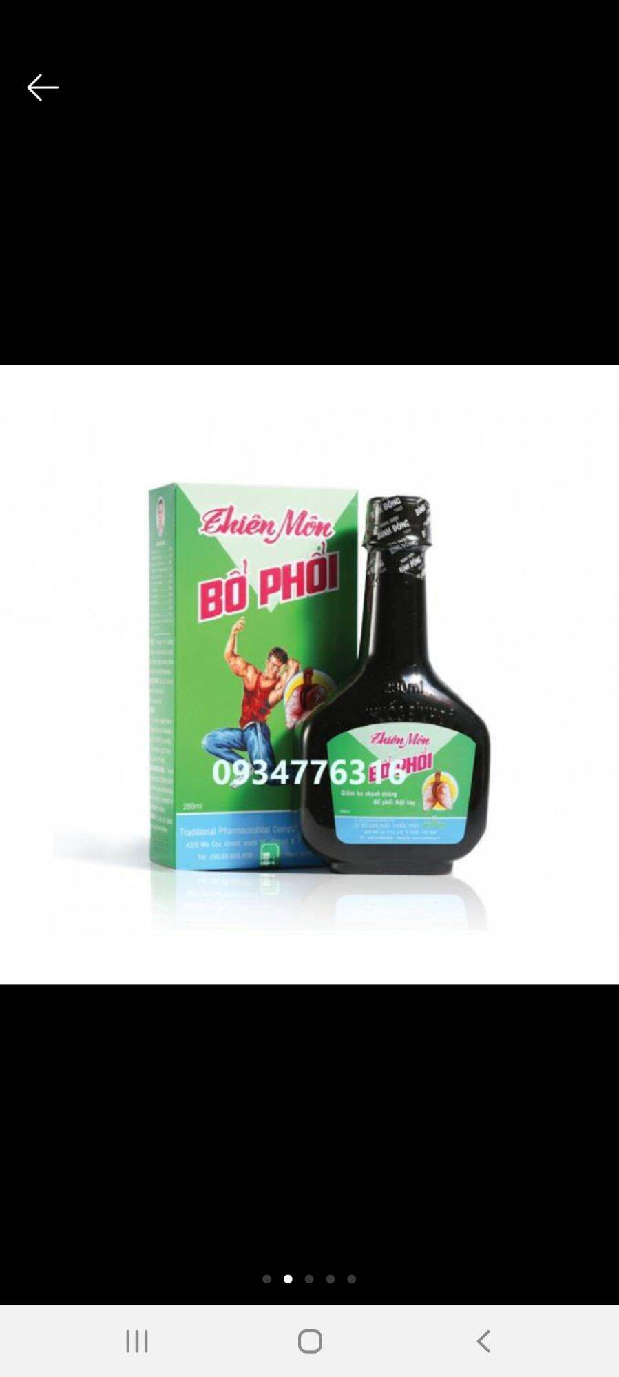 Thiên môn bổ phổi chai 280ml