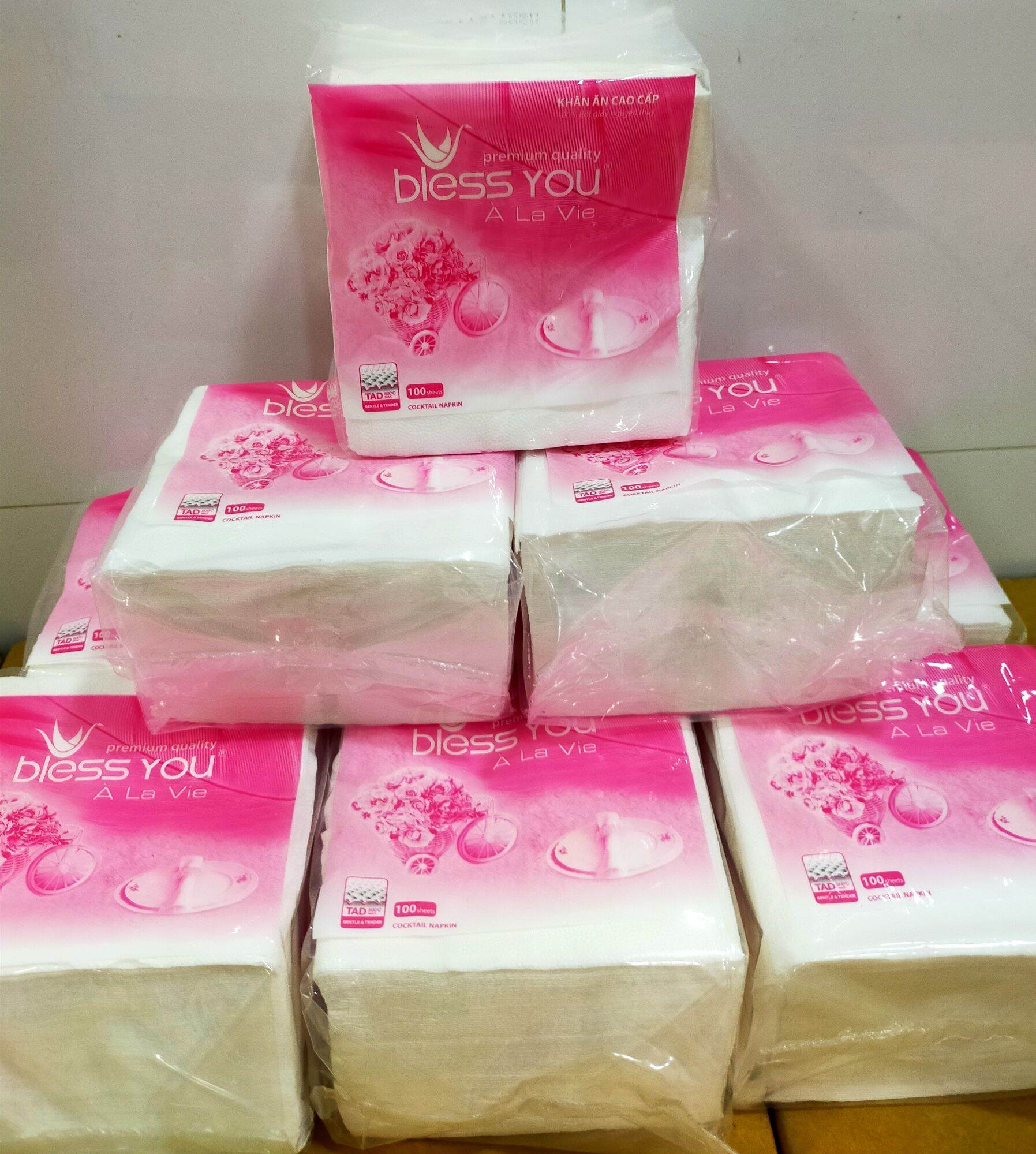 Khăn ăn cao cấp BLESS YOU 100 Tờ