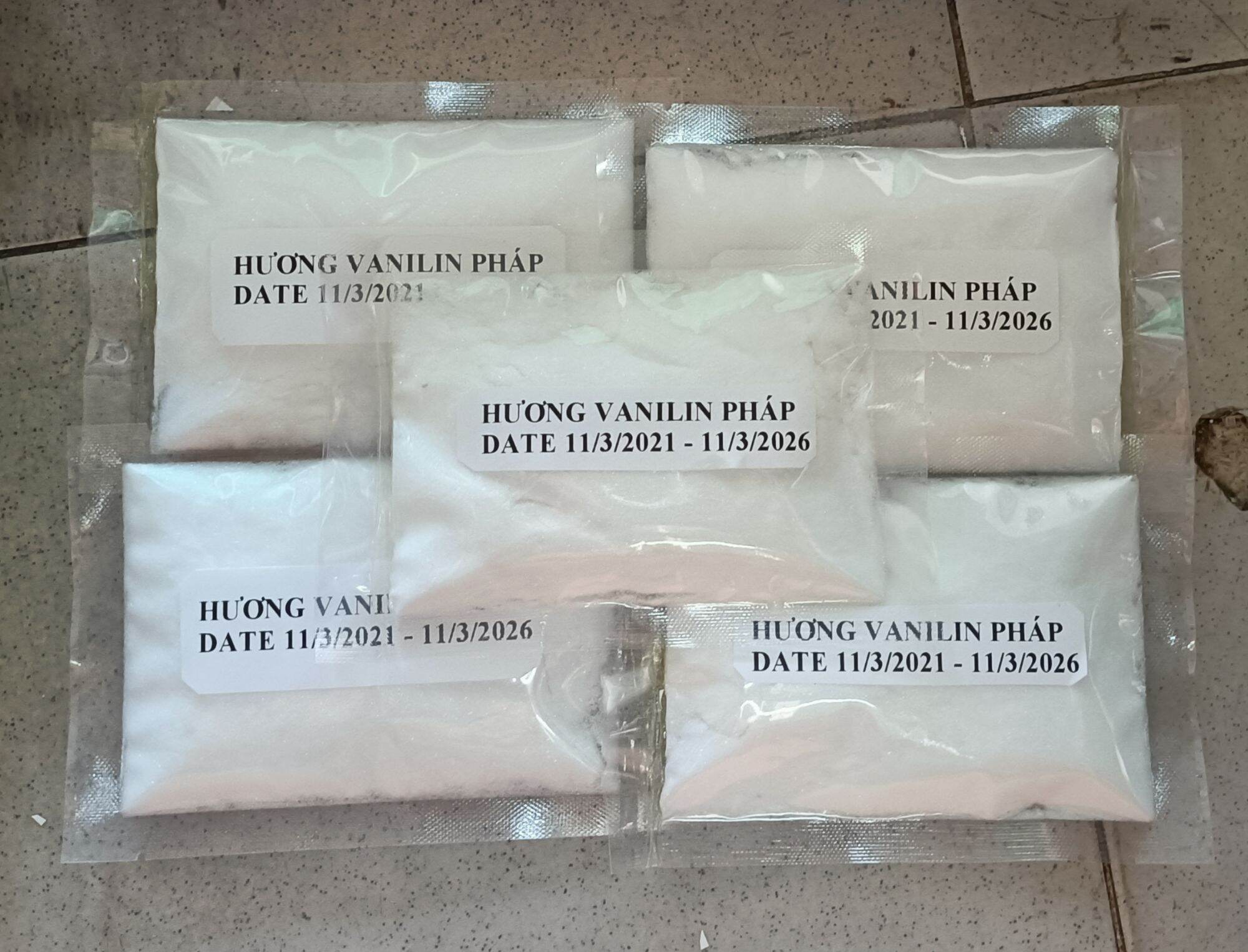 HƯƠNG VANILIN DẠNG BỘT (PHÁP) GÓI 50GRAM (GÓI DÙNG THỬ)