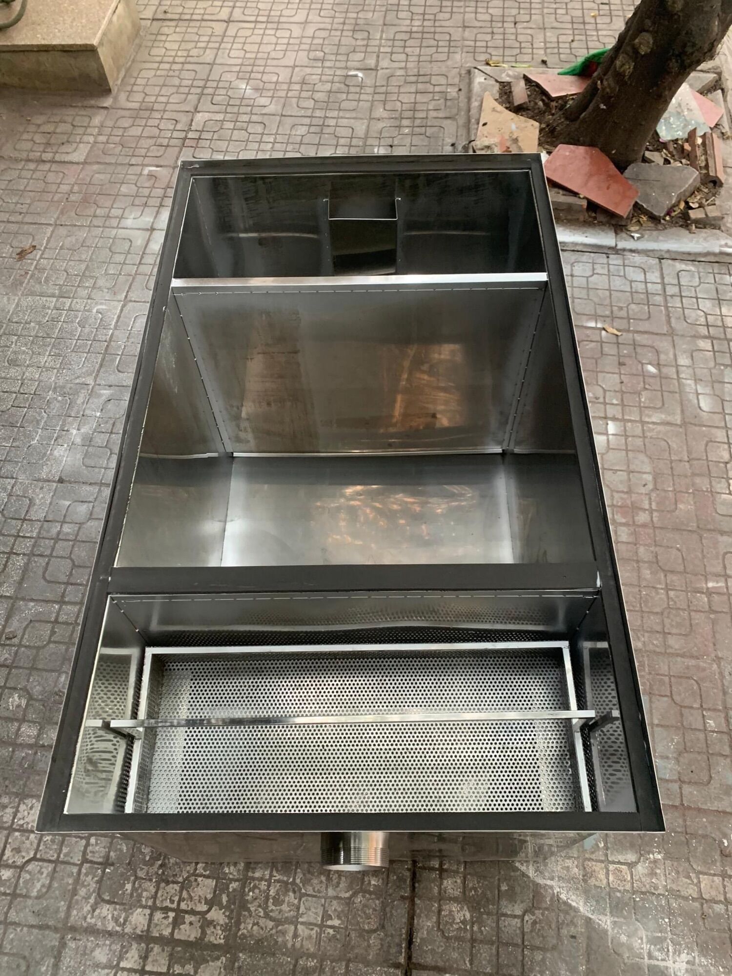 Bẫy mỡ bể tách mỡ thùng lọc mỡ 50lít inox 304