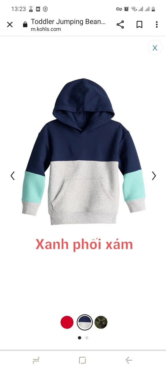 Áo hoodie bé trai xuất dư ( 2y đến 8y )