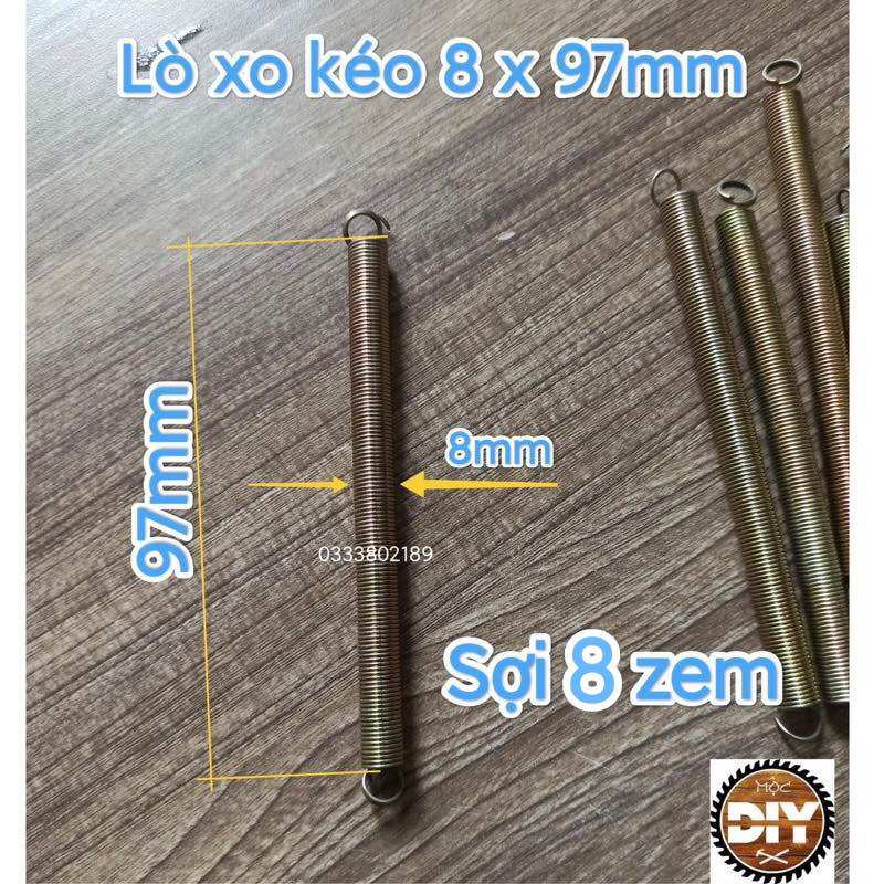 Lò xo kéo phi 8 dài 119mm sợi 8zem (5cái)