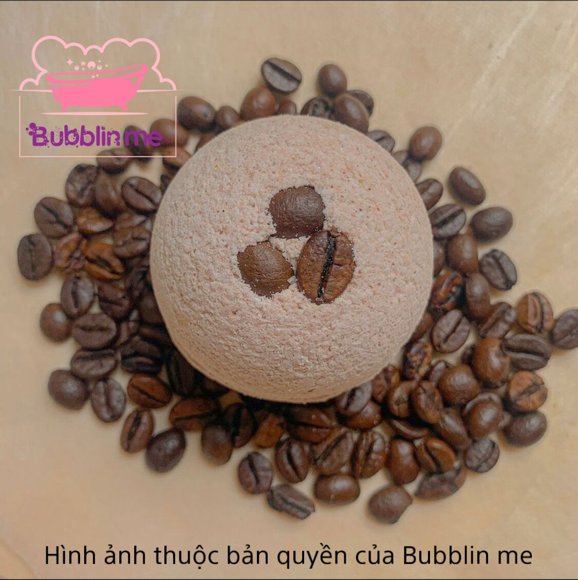 Bom tắm Coffee bath bomb Bubblin me