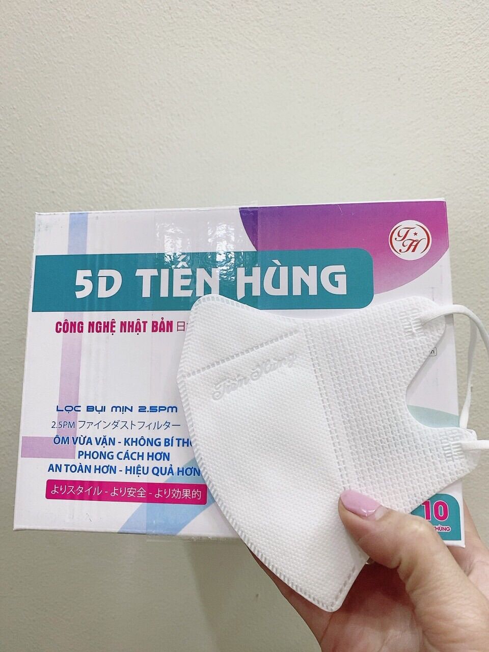 Thùng 100 chiếc khẩu trang 5d lớn Tiến Hùng