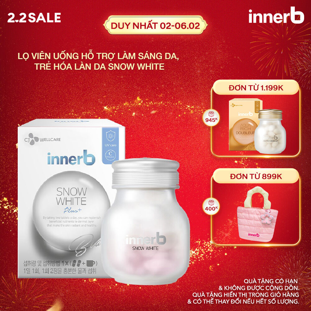 Thực phẩm bảo vệ sức khỏe InnerB Snow White 56 viên