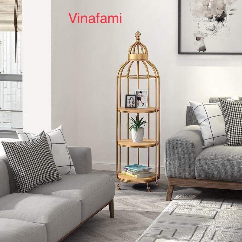 Kệ lồng chim 3 tầng / kệ trang trí
