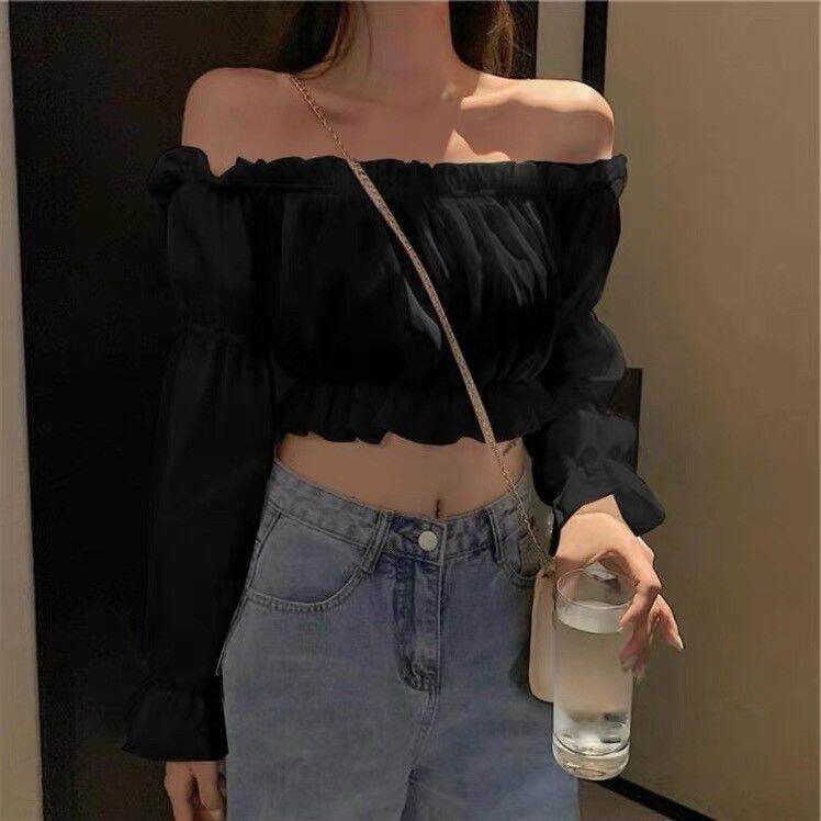 ÁO KIỂU BẸT VAI TAY DÀI