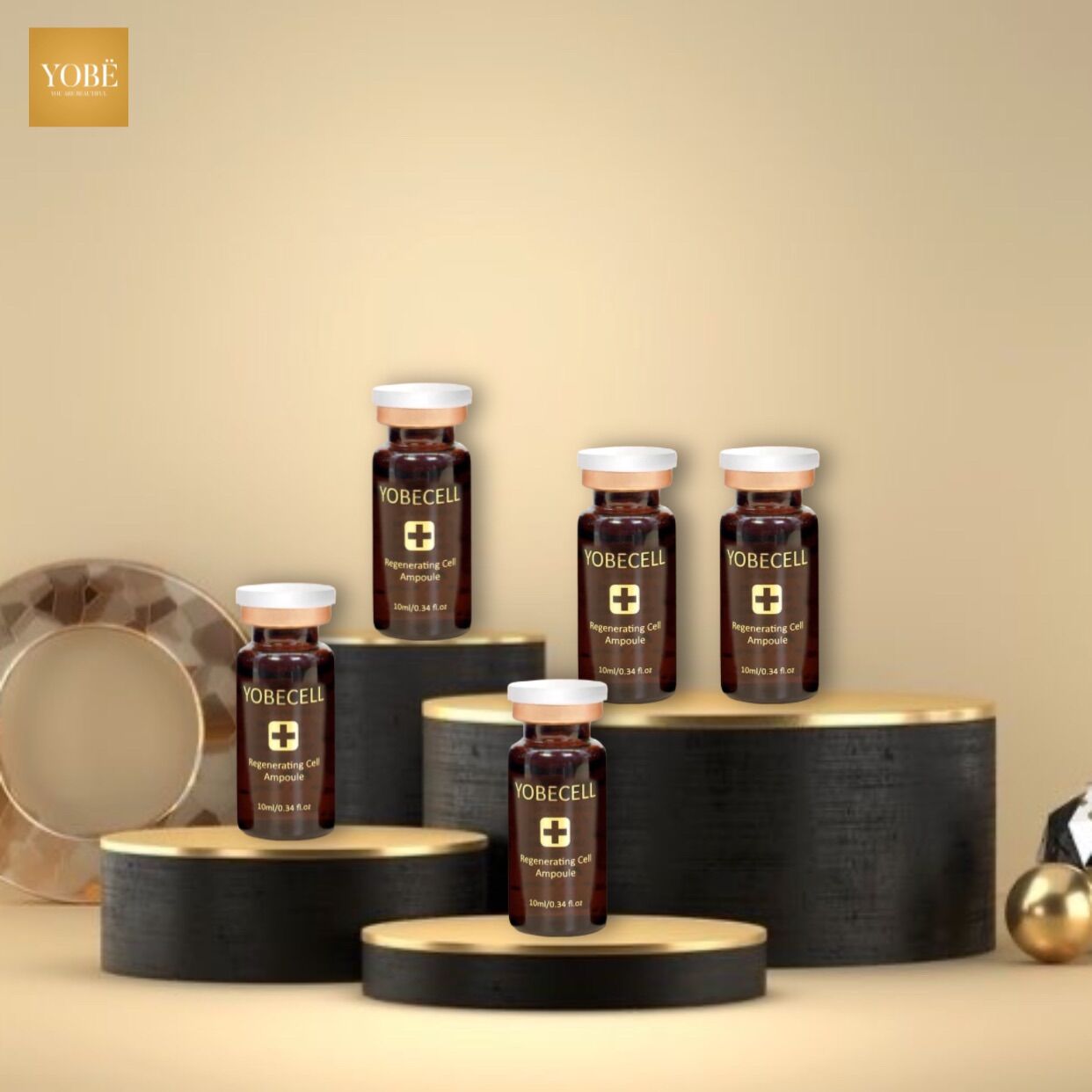 [ Chính Hãng ] Set 5 Chai Tinh Chất Tế Bào Gốc YobeCell - Yobe