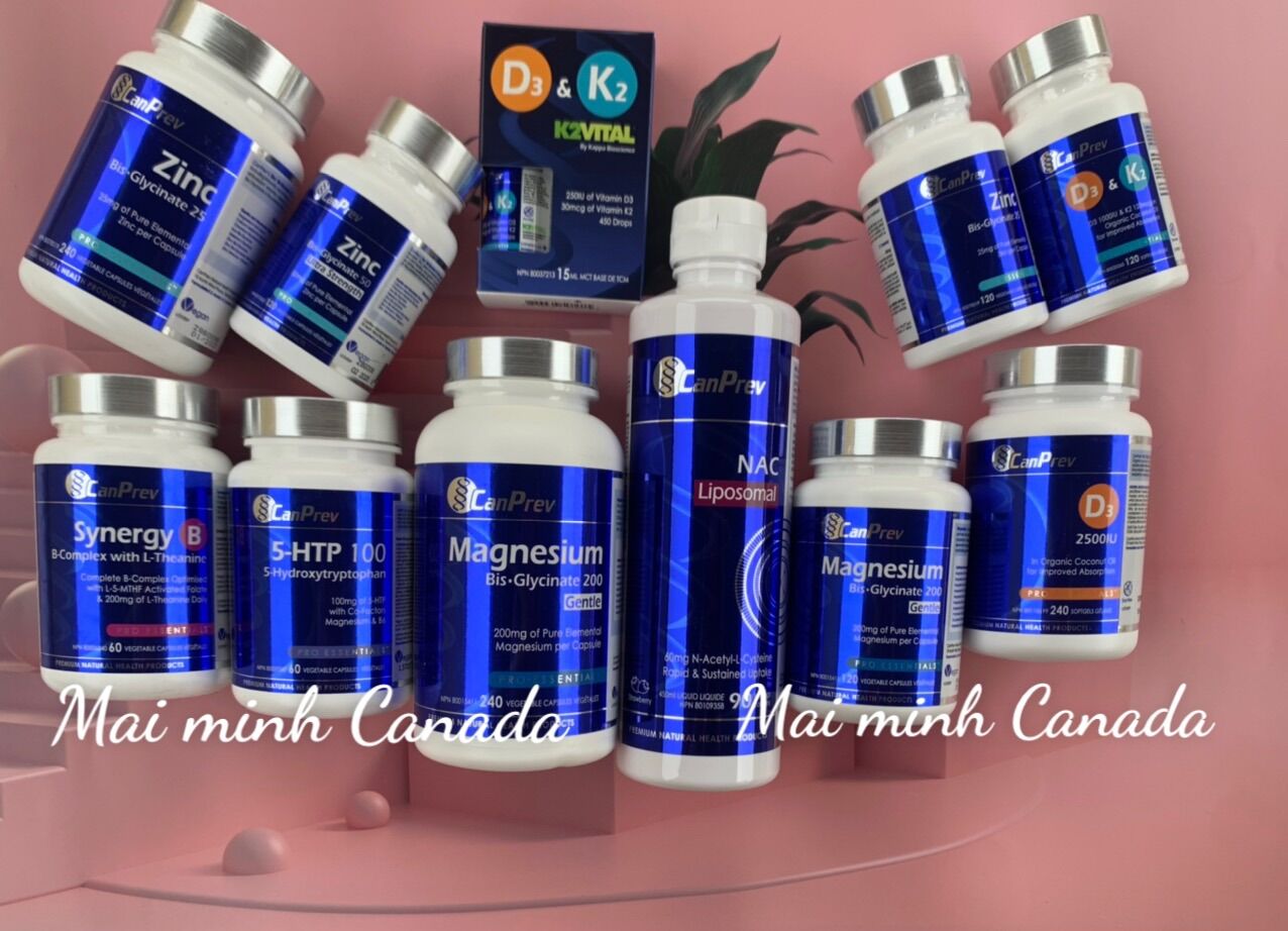 Viên uống Vitamin D3 & K2 Canprev Canada 120 viên