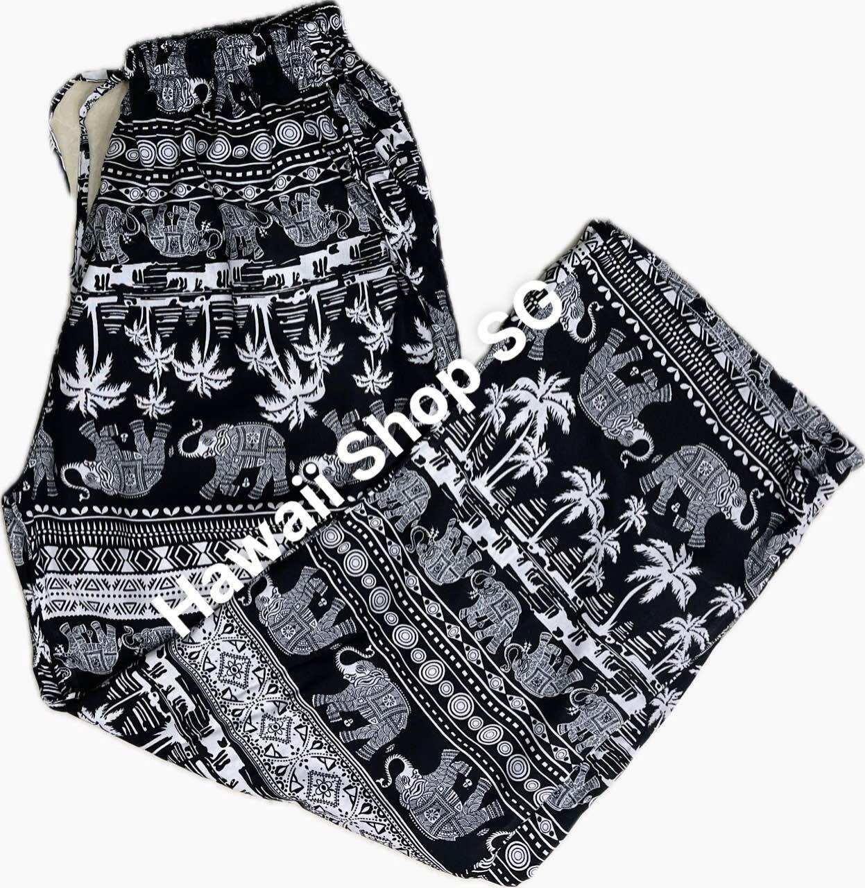 (Bigsize 85kg) Quần dài thổ cẩm con voi nam nữ ( ống suông)